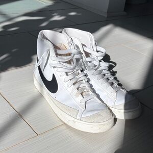 Nike Blazers - White and Black High-Top Sneakers